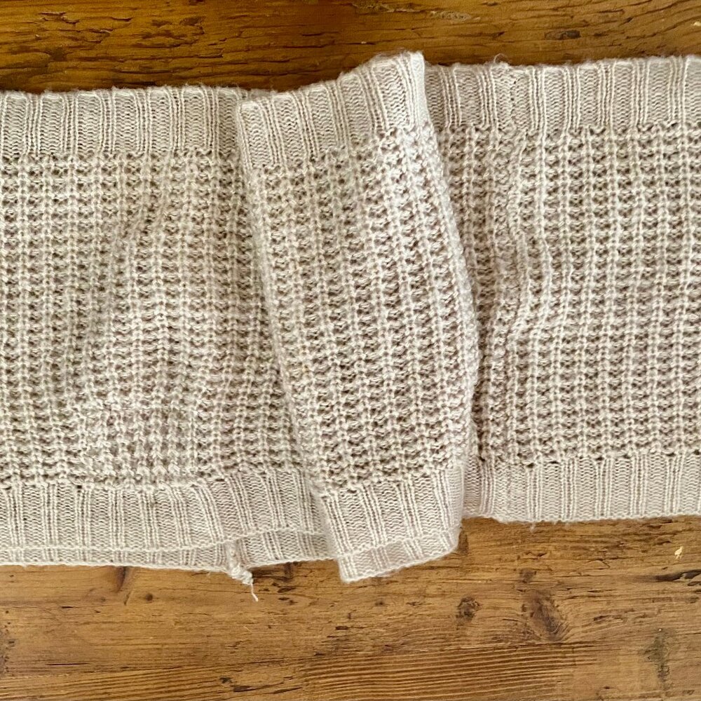 Cozy infinity brown scarf